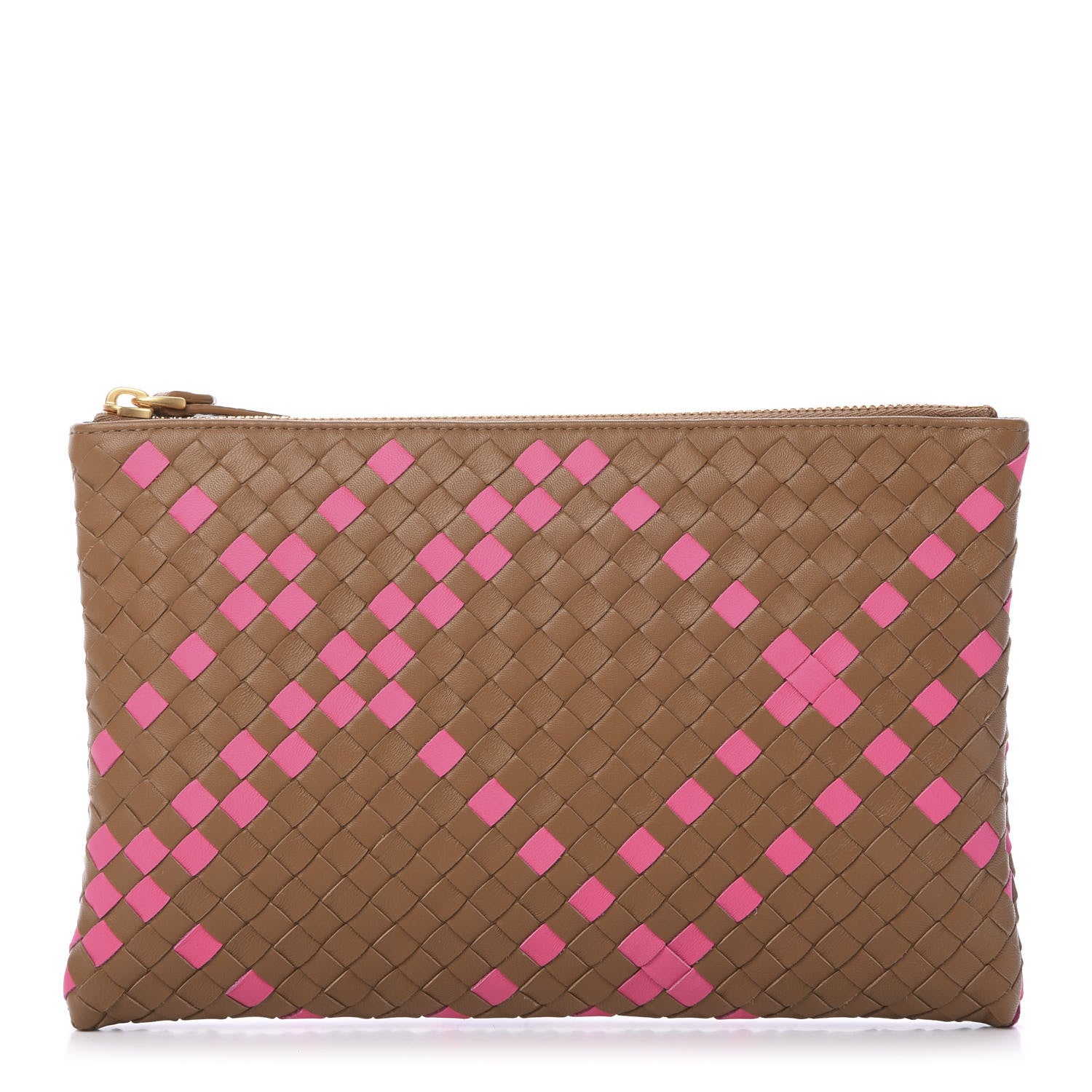 Bottega Veneta Nappa Intrecciato Pouch Brown 1 of 6
