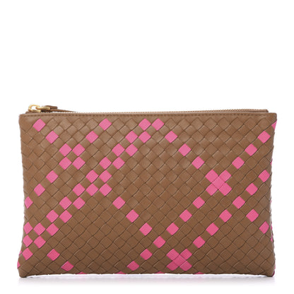 Bottega Veneta Nappa Intrecciato Pouch Brown 1 of 6