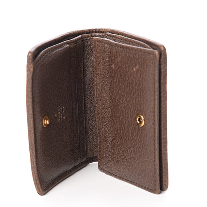 Gucci X DISNEY GG Supreme Monogram Web Three Little Pigs Ophidia Card Case Wallet Beige New Acero 5 of 5