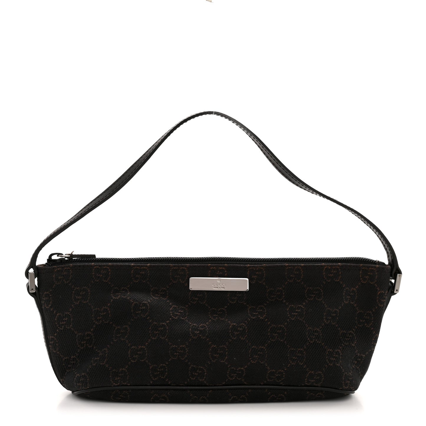 Denim Monogram Boat Pochette Dark Brown