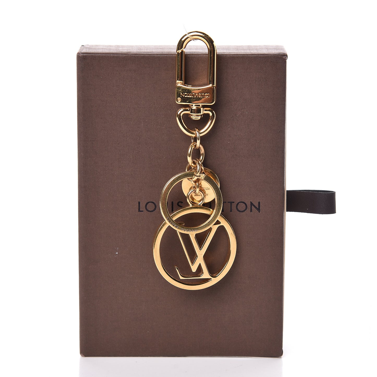 LV Circle Bag Charm Key Holder Gold