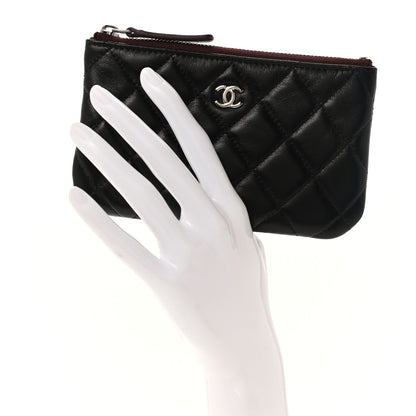 Chanel Lambskin Quilted Small Cosmetic Case Black 2 of 8