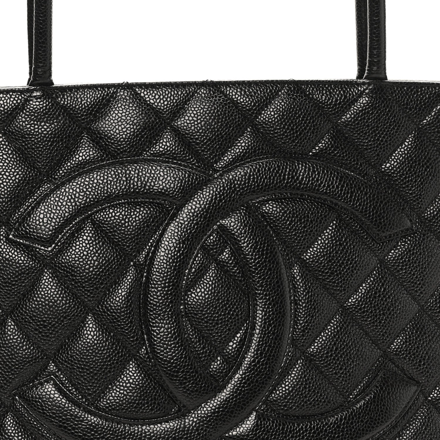 Chanel Caviar Quilted Medallion Tote Black 8 of 10