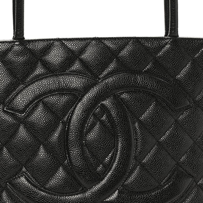 Chanel Caviar Quilted Medallion Tote Black 8 of 10