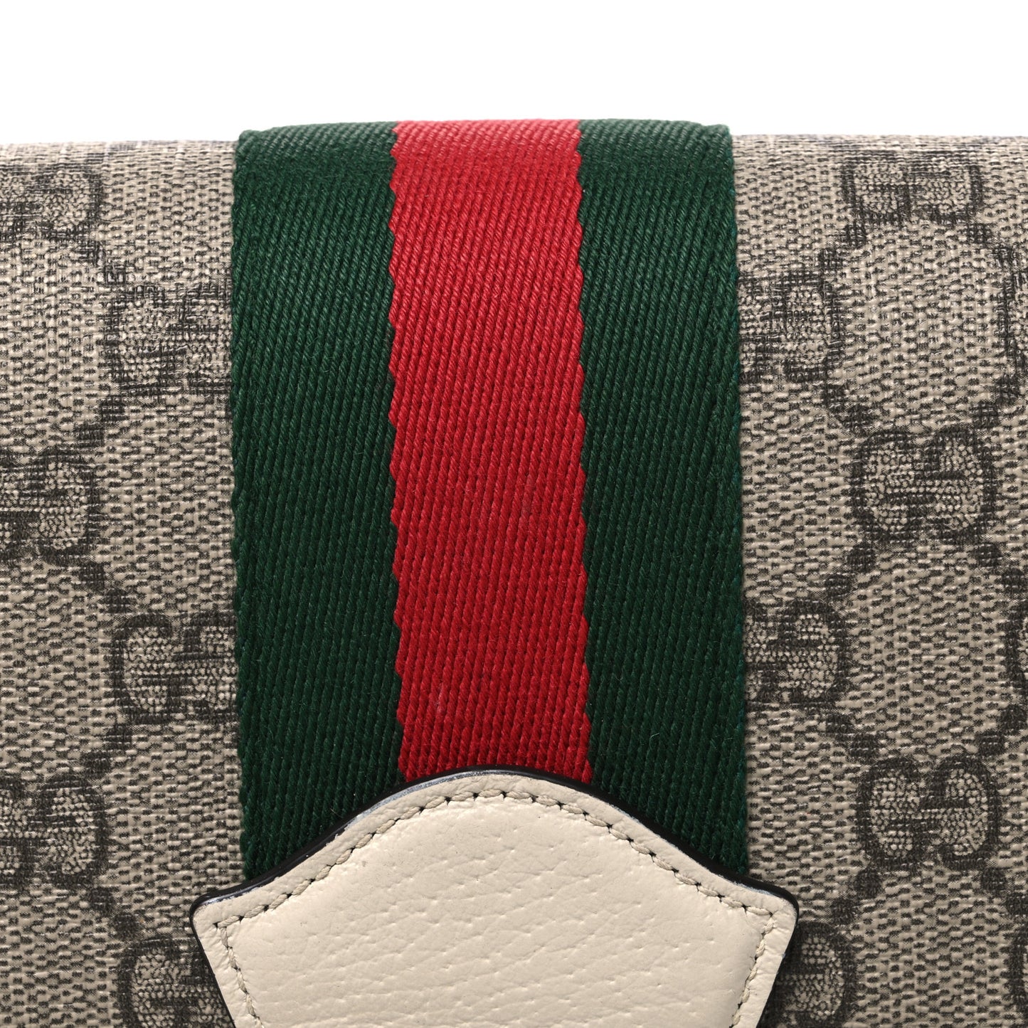 GG Supreme Monogram Medium Queen Margaret Shoulder Bag Mystic White