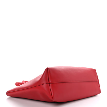 Saint Laurent Calfskin Large Shopping Tote Red 5 of 10