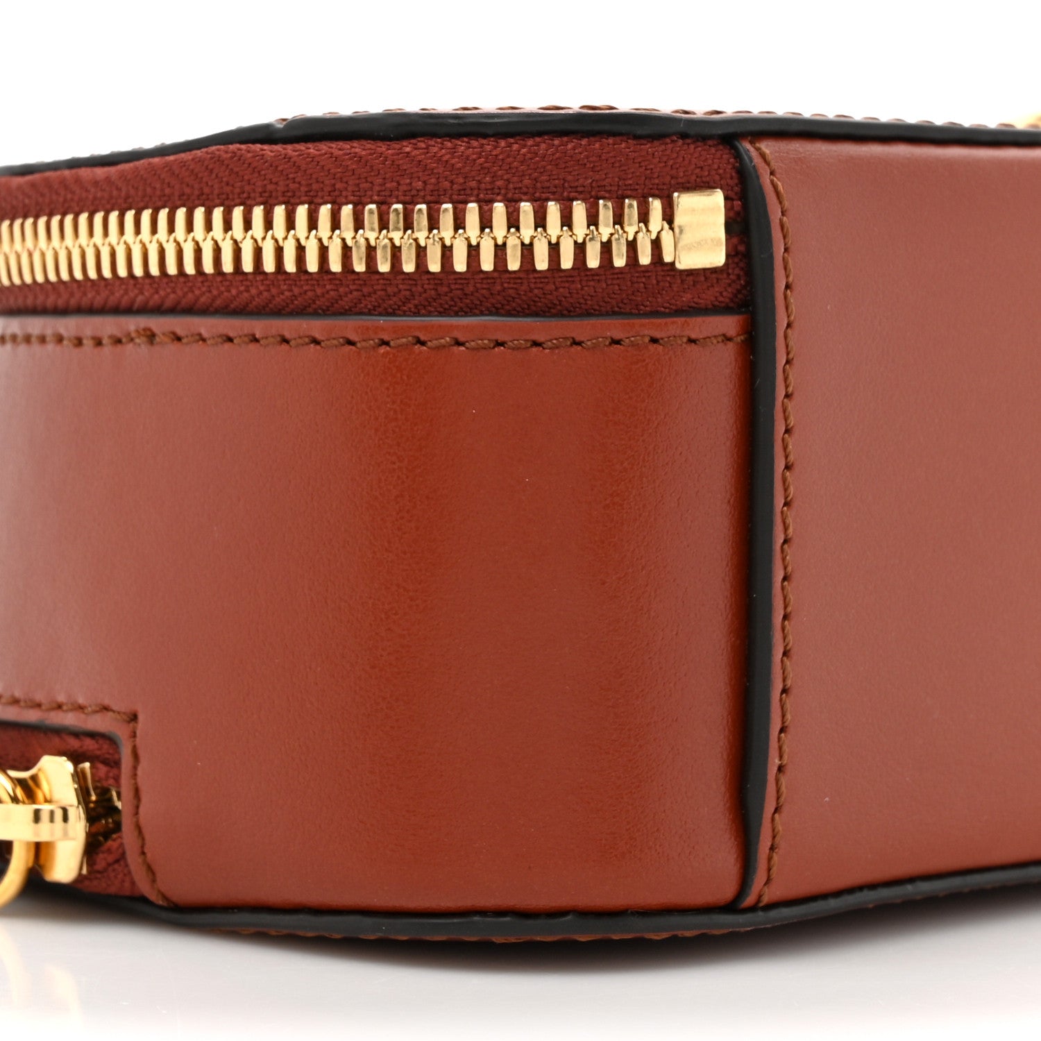 Chloe Shiny Calfskin Mini Vanity C Bag Sepia Brown 12 of 12