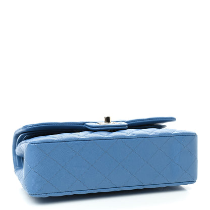 Chanel Caviar Quilted Small Double Flap Blue 4 of 9
