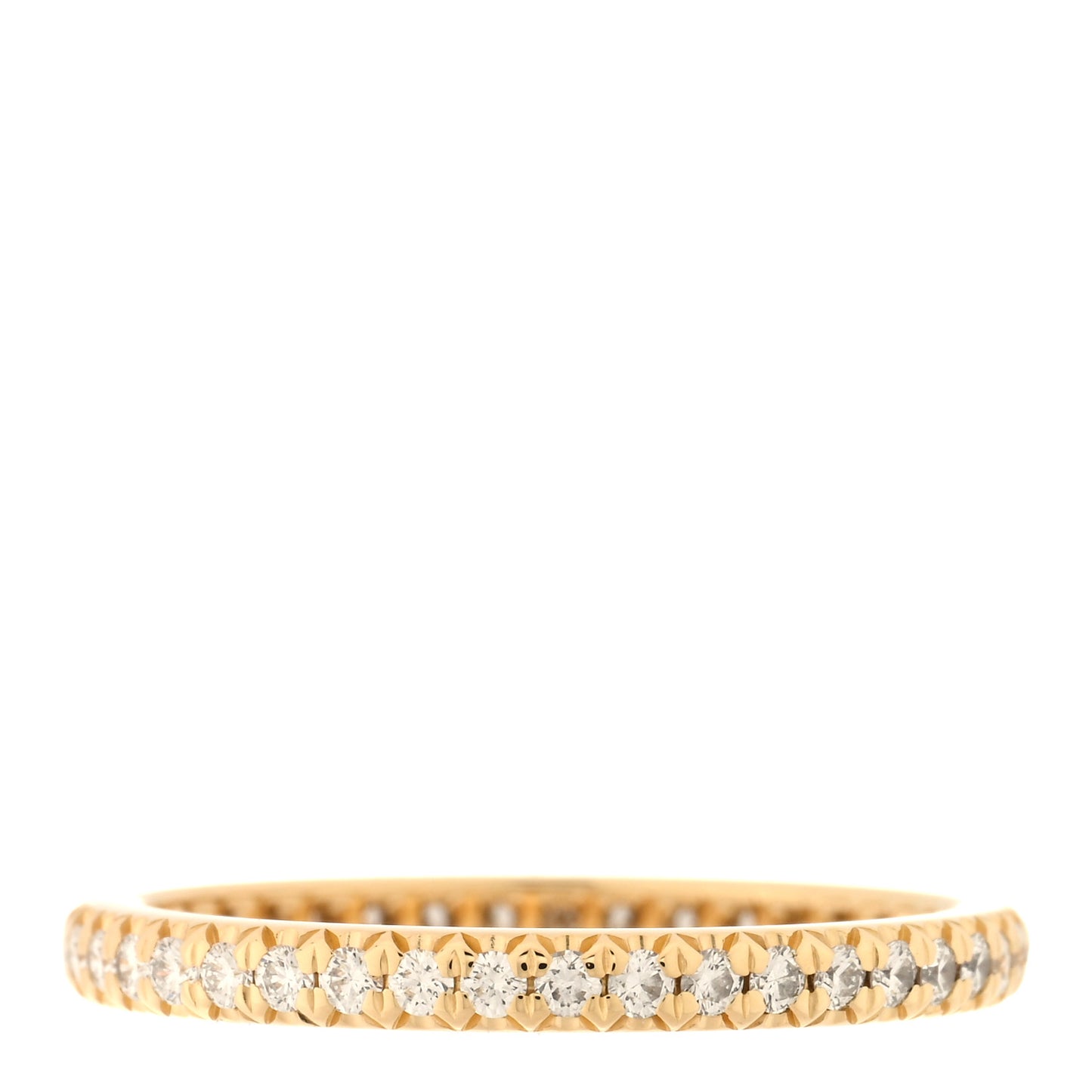 18K Yellow Gold Diamond .31ctw Soleste Full Eternity Band Ring 50 5.5