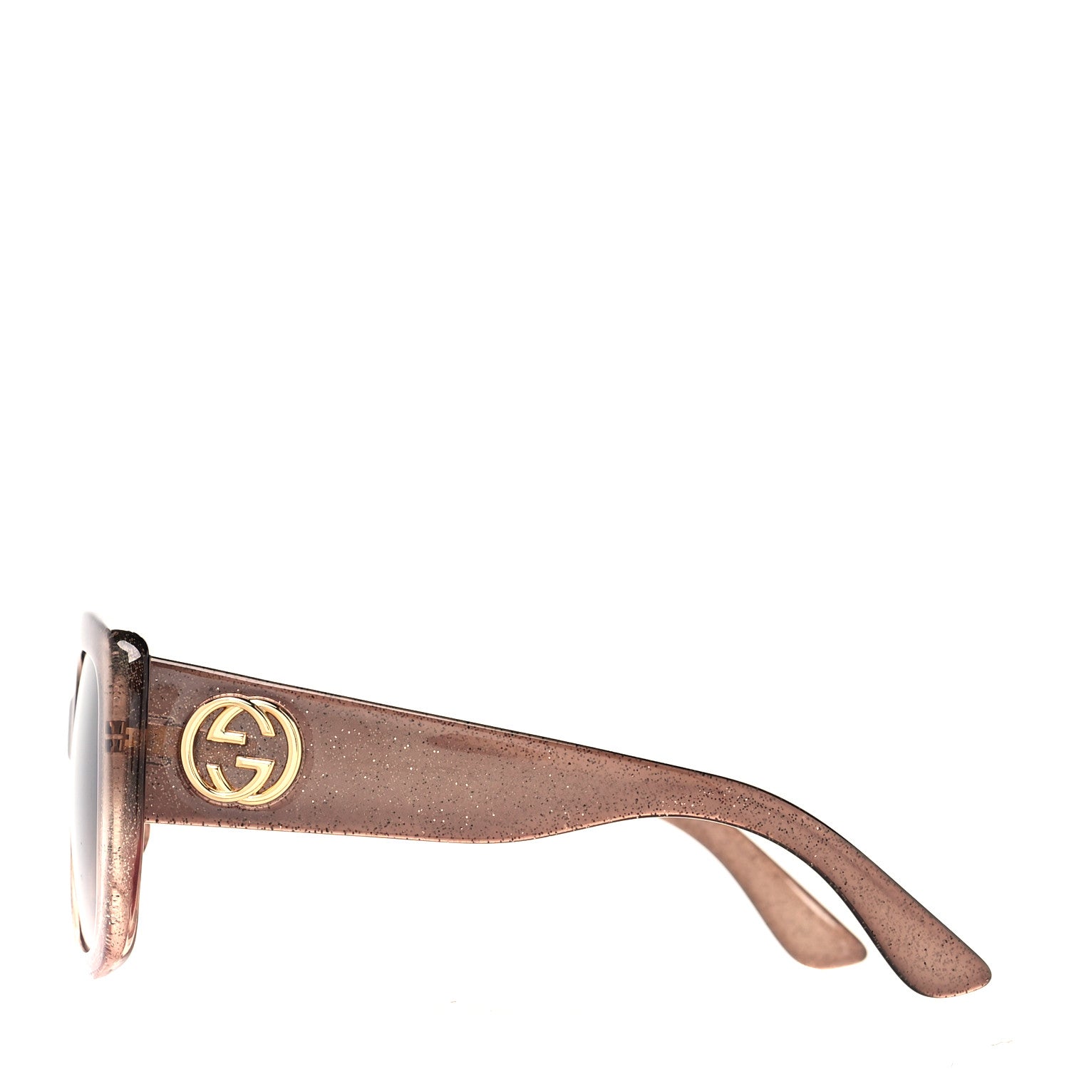 Gucci Acetate Glitter Optyl Square Sunglasses GG3837/F/S Brown Pink 3 of 8