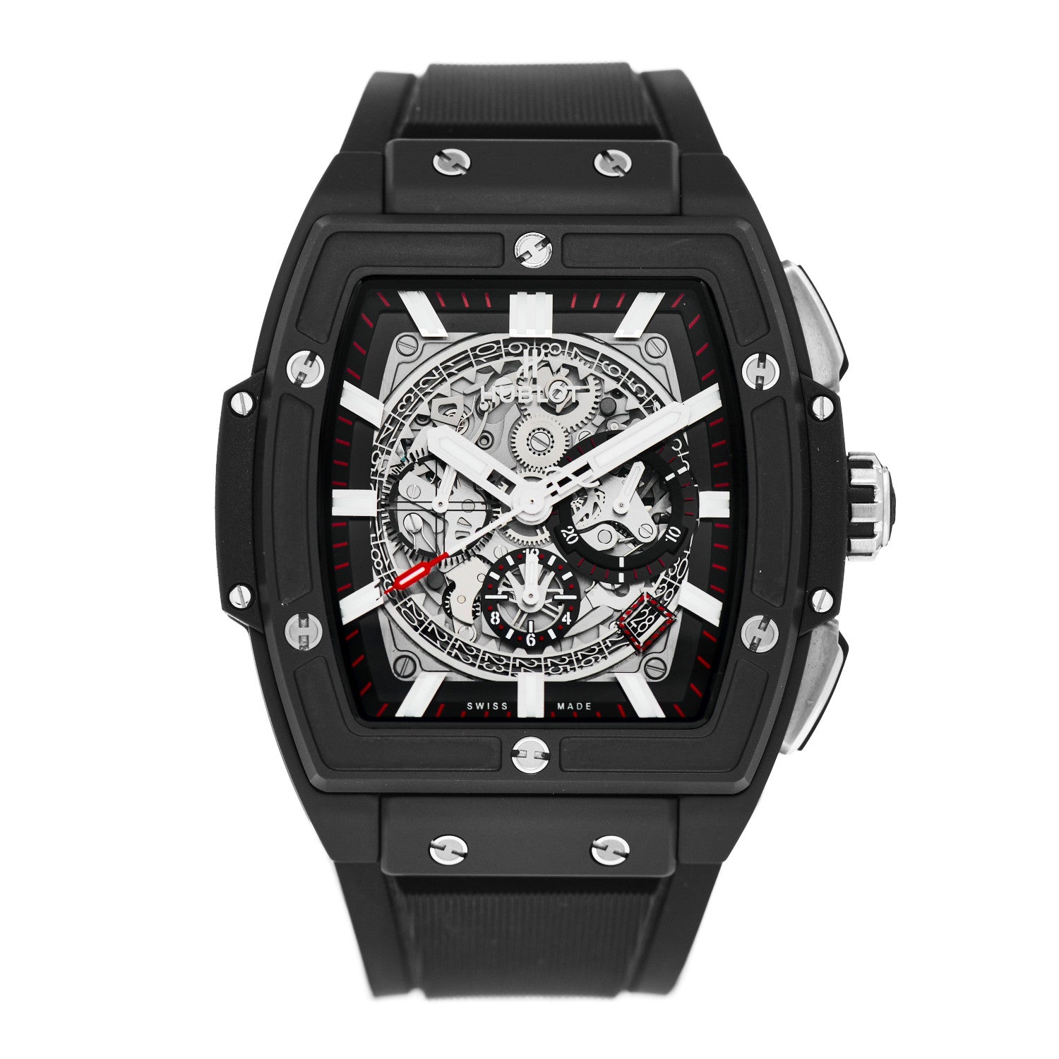 Hublot Ceramic Rubber 45mm Spirit of Big Bang Automatic Watch Black 601.CI.0173.RX 1 of 5