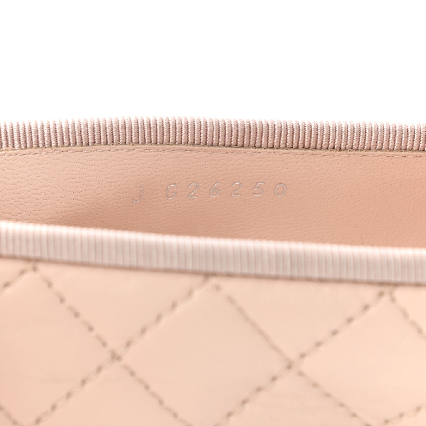 Lambskin Quilted CC Cap Toe Ballerina Flats 37 Beige