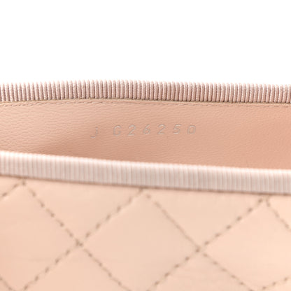 Chanel Lambskin Quilted CC Cap Toe Ballerina Flats 37 Beige 8 of 9