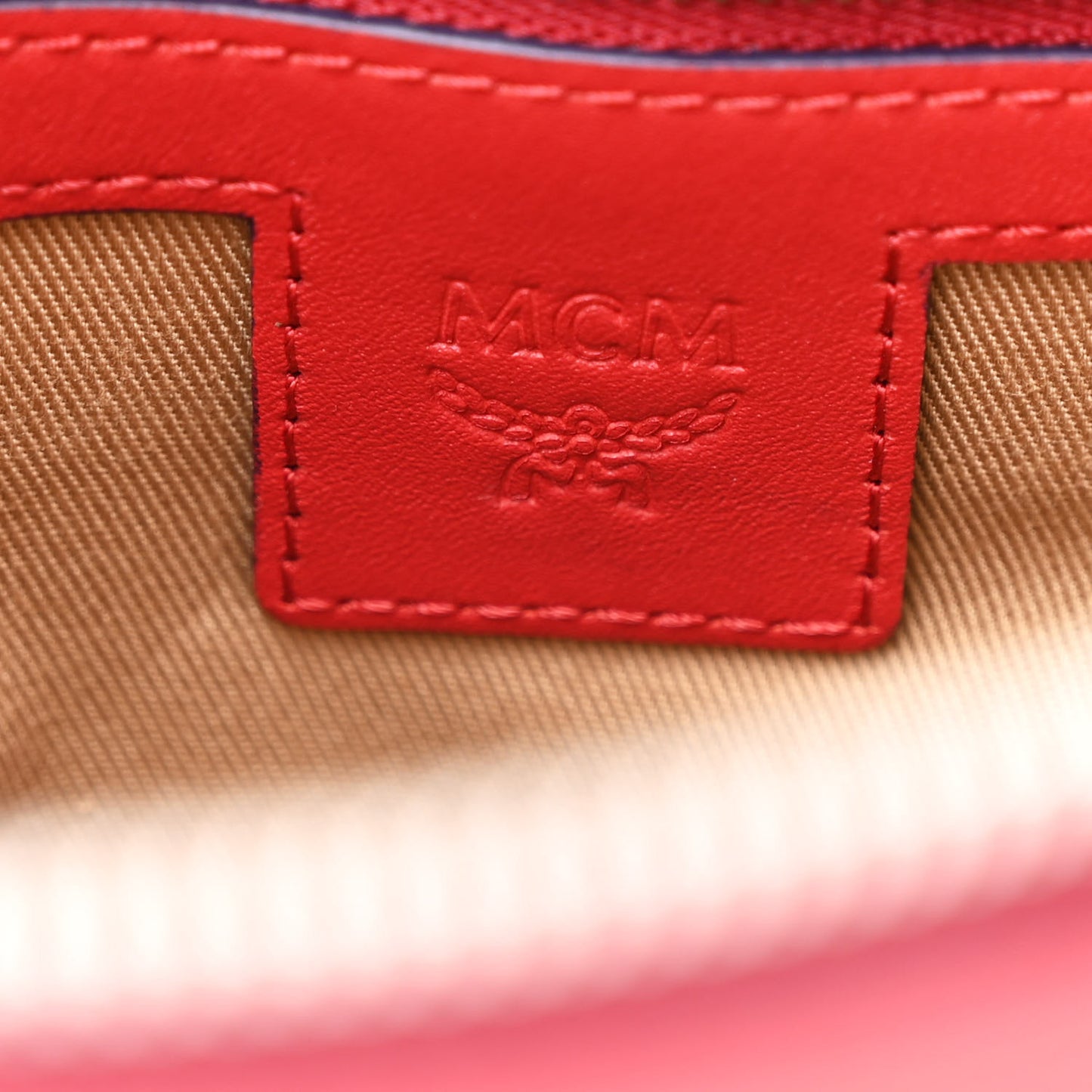 Visetos Medium Crossbody Pouch Candy Red
