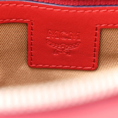MCM Visetos Medium Crossbody Pouch Candy Red 6 of 10