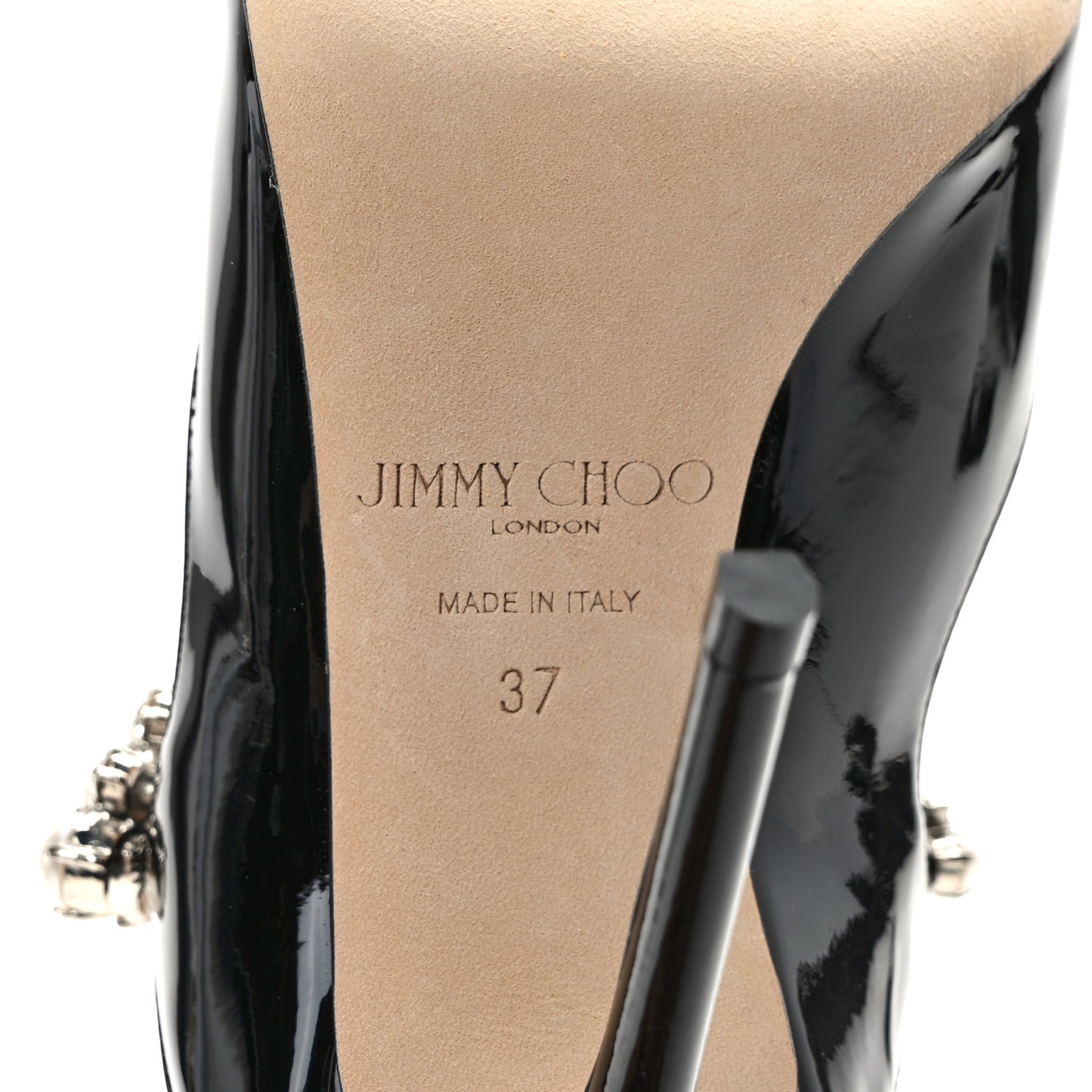 Patent Crystal Bing 100 Pumps 37 Black