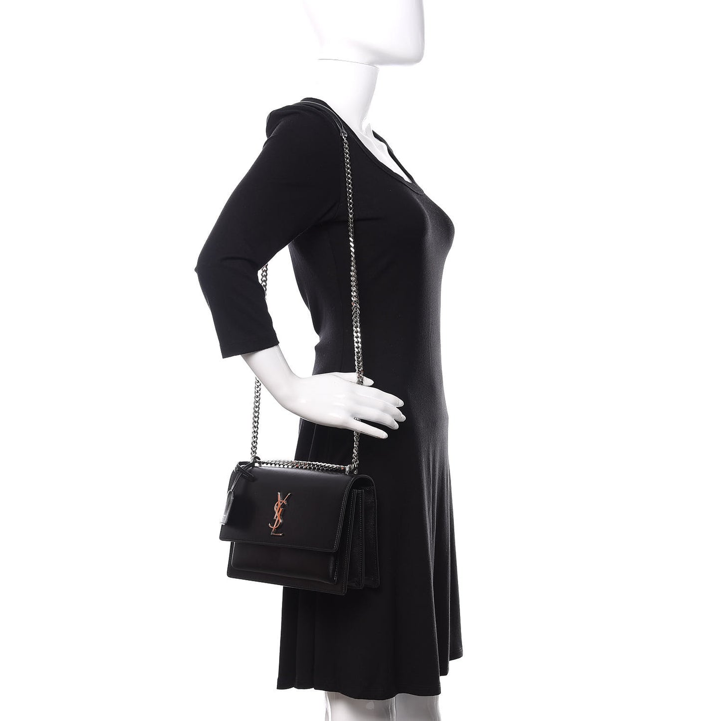 Calfskin Medium Monogram Sunset Black