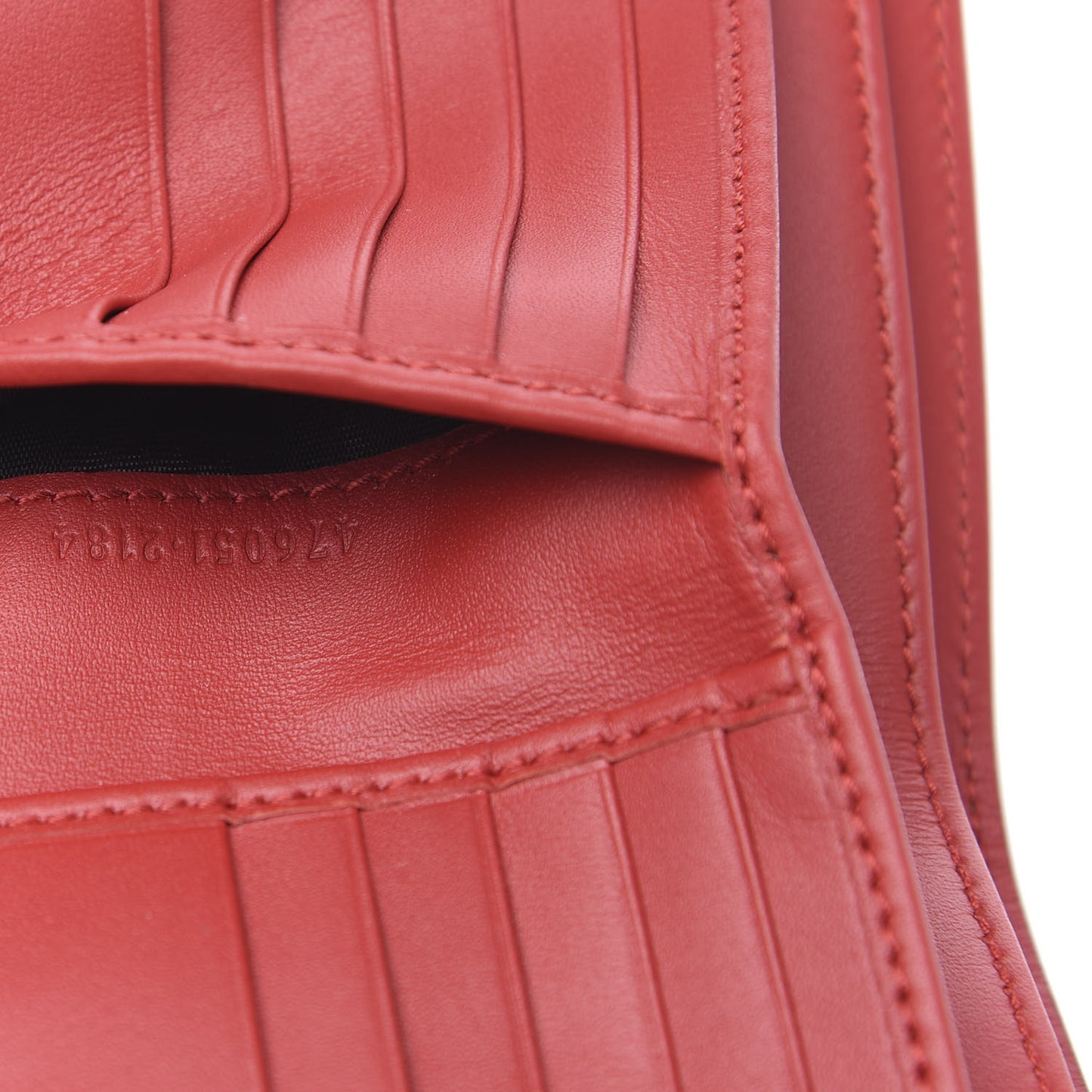 GG Supreme Monogram Cherry Embellished Card Case Wallet Hibiscus Red