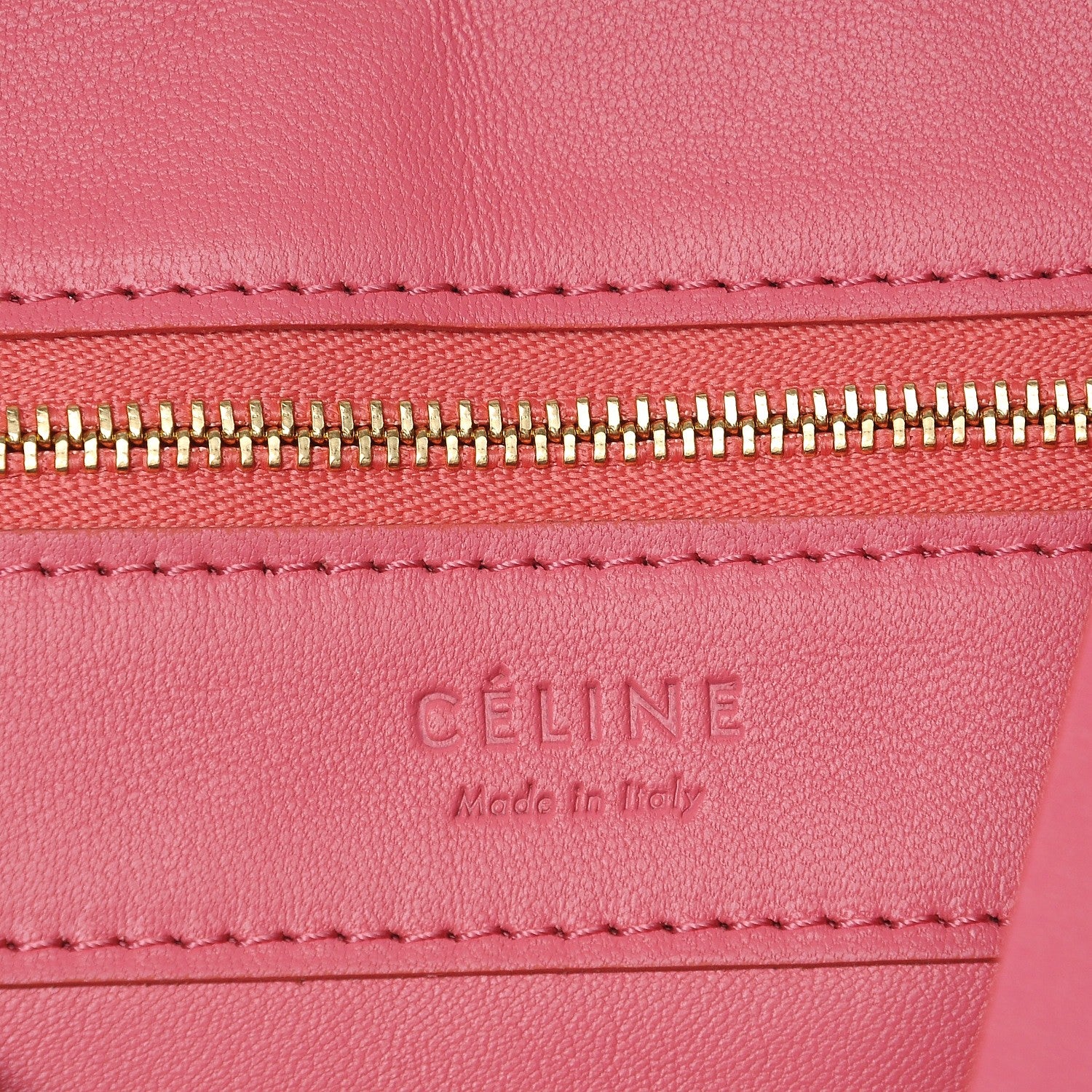 Celine Smooth Lambskin Vertical Bi-Cabas Pink Rust 6 of 8
