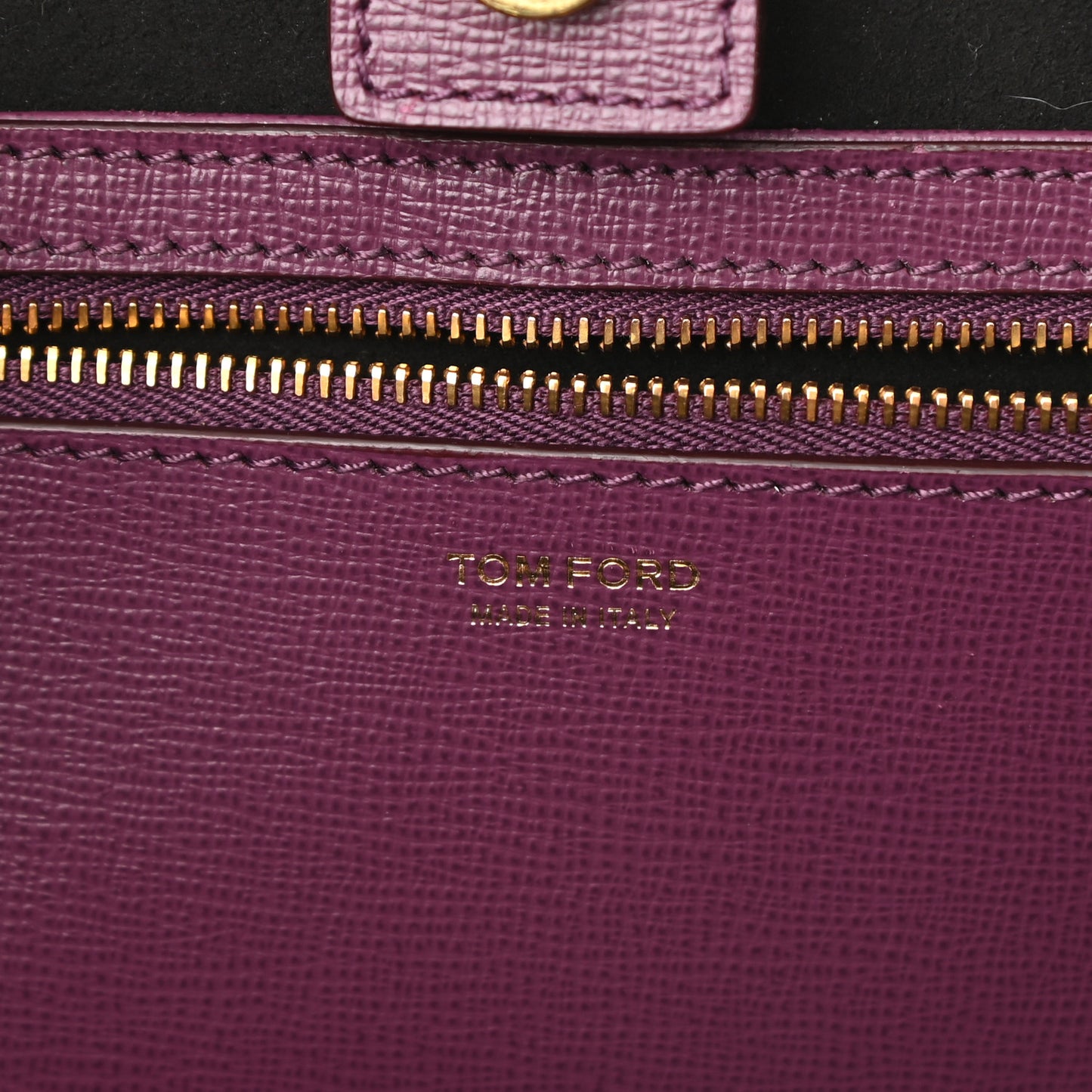 Grained Calfskin Small T Tote Bordeaux