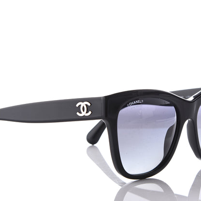 Chanel Polarized Square CC Sunglasses 5380 Black 7 of 9