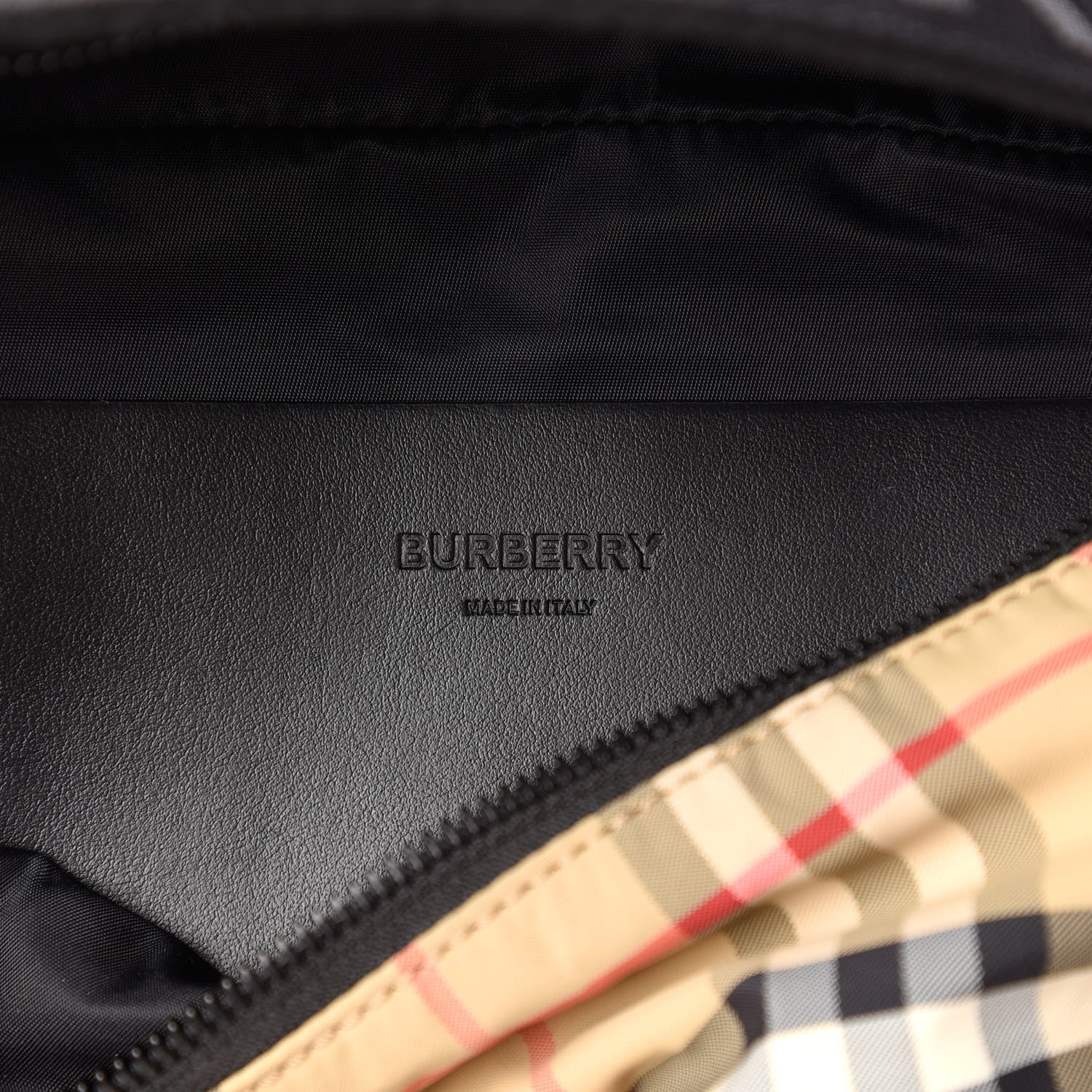 Burberry Nylon Vintage Check Sonny Bum Bag Archive Beige Black 8 of 11
