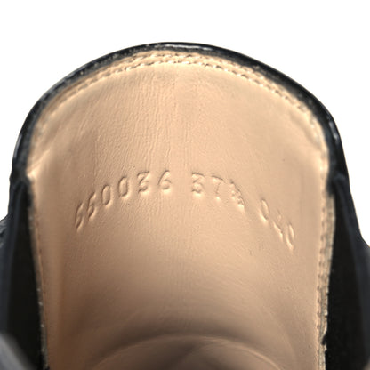 Gucci Calfskin Crystal GG Trip Chelsea Ankle Boots 37.5 Black 9 of 9