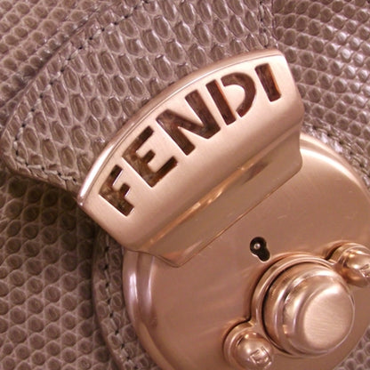 Fendi Lizard Ruffled TurnLock Pochette 11 of 11