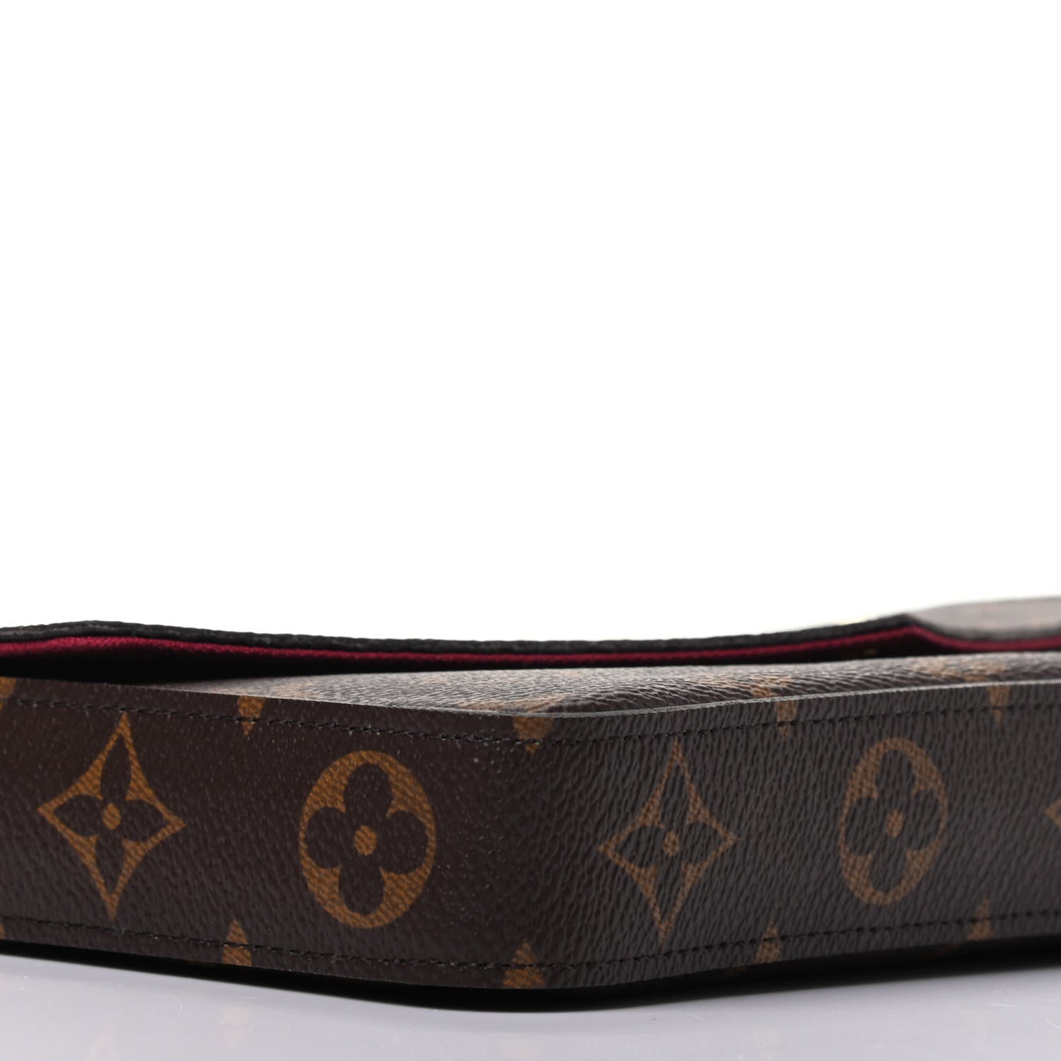 Louis Vuitton Monogram Pochette Felicie Chain Wallet Fuchsia 7 of 8