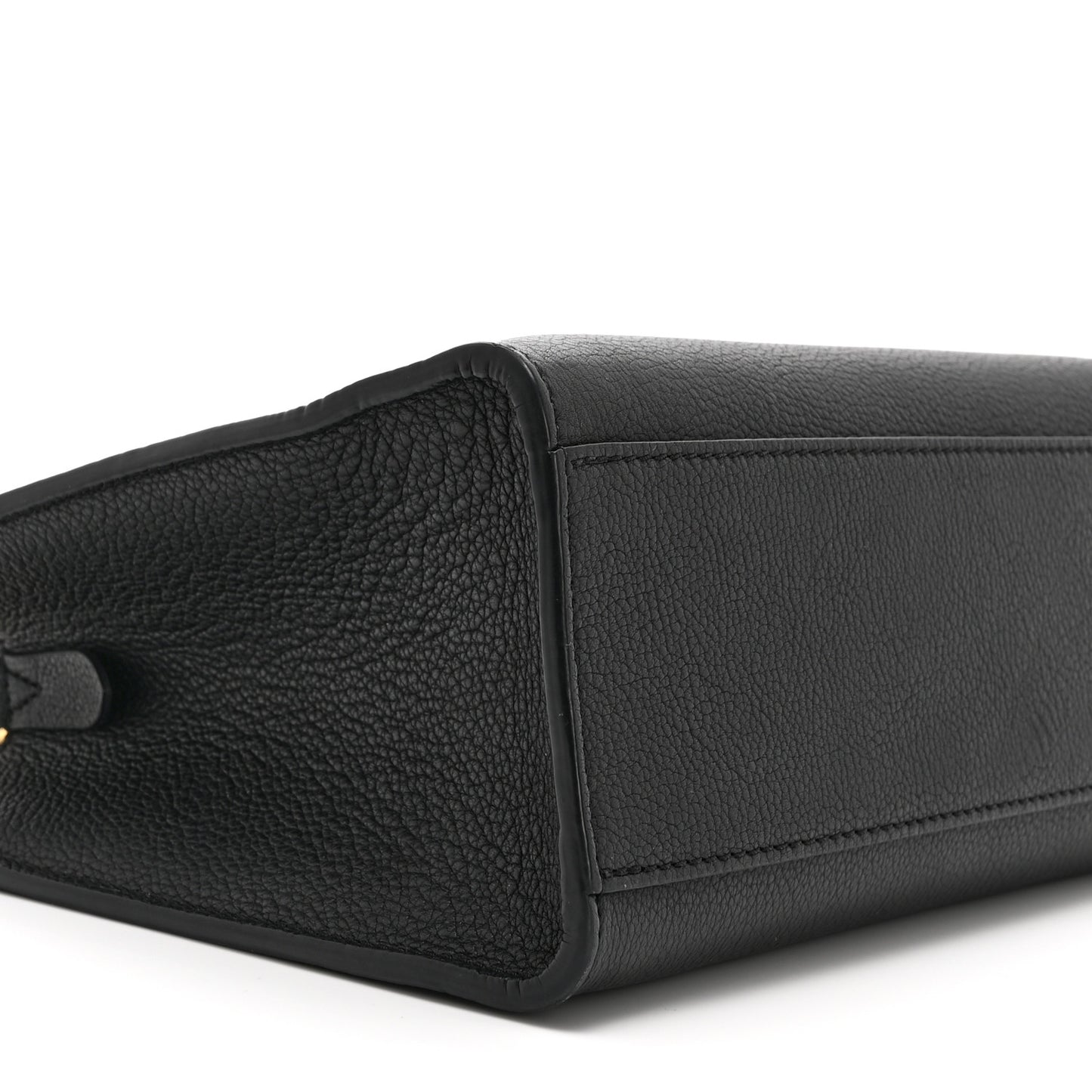 Calfskin Lock & Go Tote Black