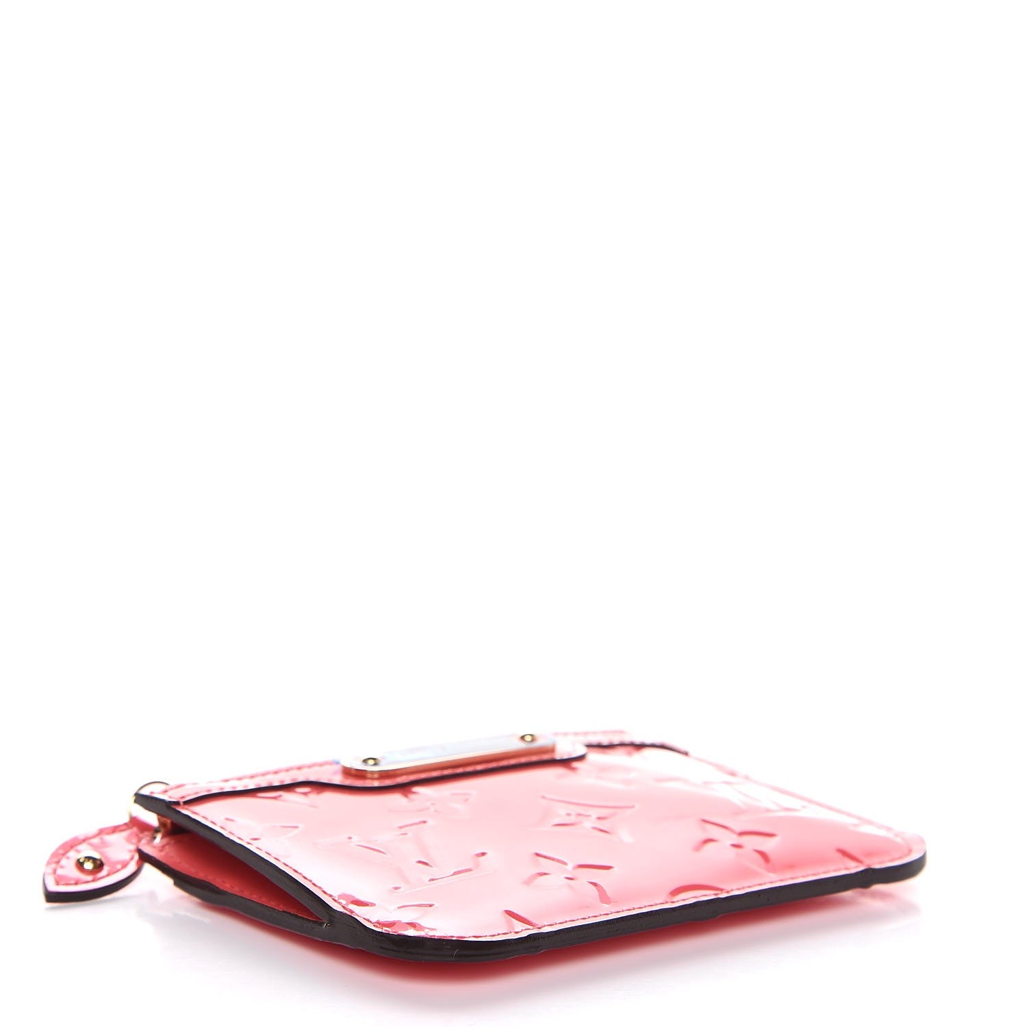 Louis Vuitton Vernis Key Pouch Rose Litchi 4 of 7