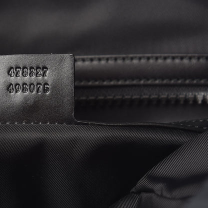 Gucci Techno Canvas Web L'Aveugle Par Amour Embroidered Double Buckle Backpack Black 8 of 10