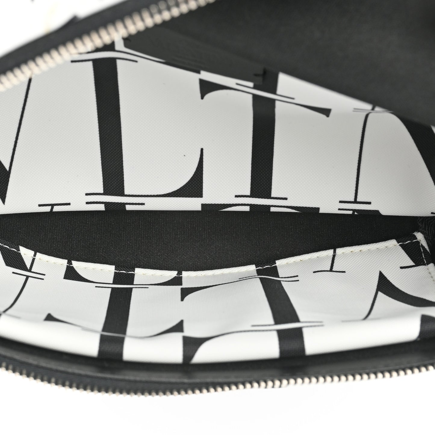 Nylon Mens VLTN Belt Bag White Black