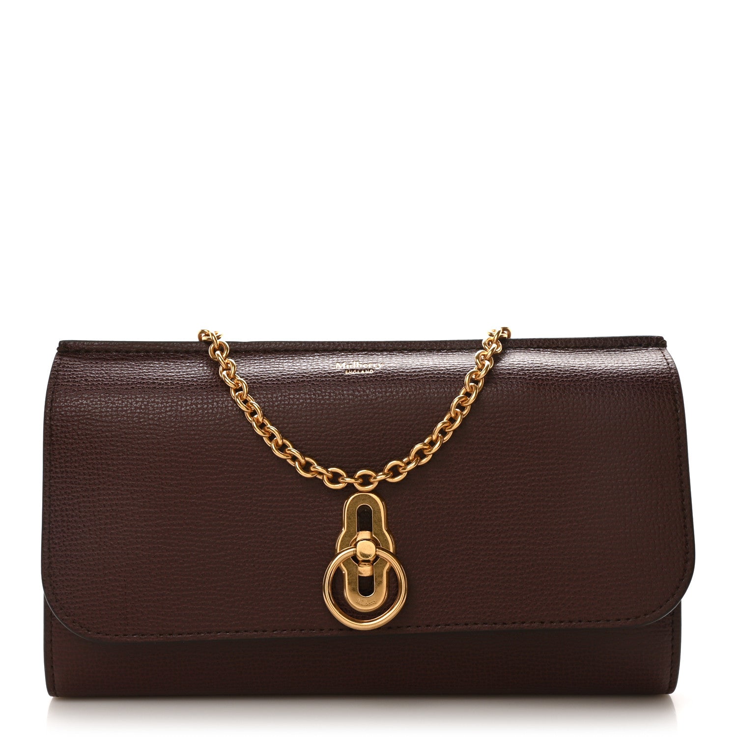Mulberry Small Classic Grain Amberley Convertible Clutch Oxblood 1 of 9