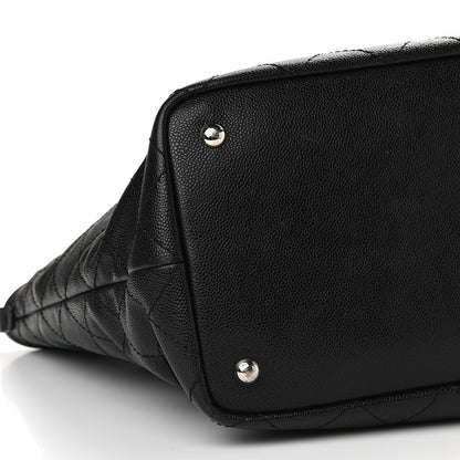 Chanel Grained Calfskin Large Shopping Fever Tote Black 9 of 10