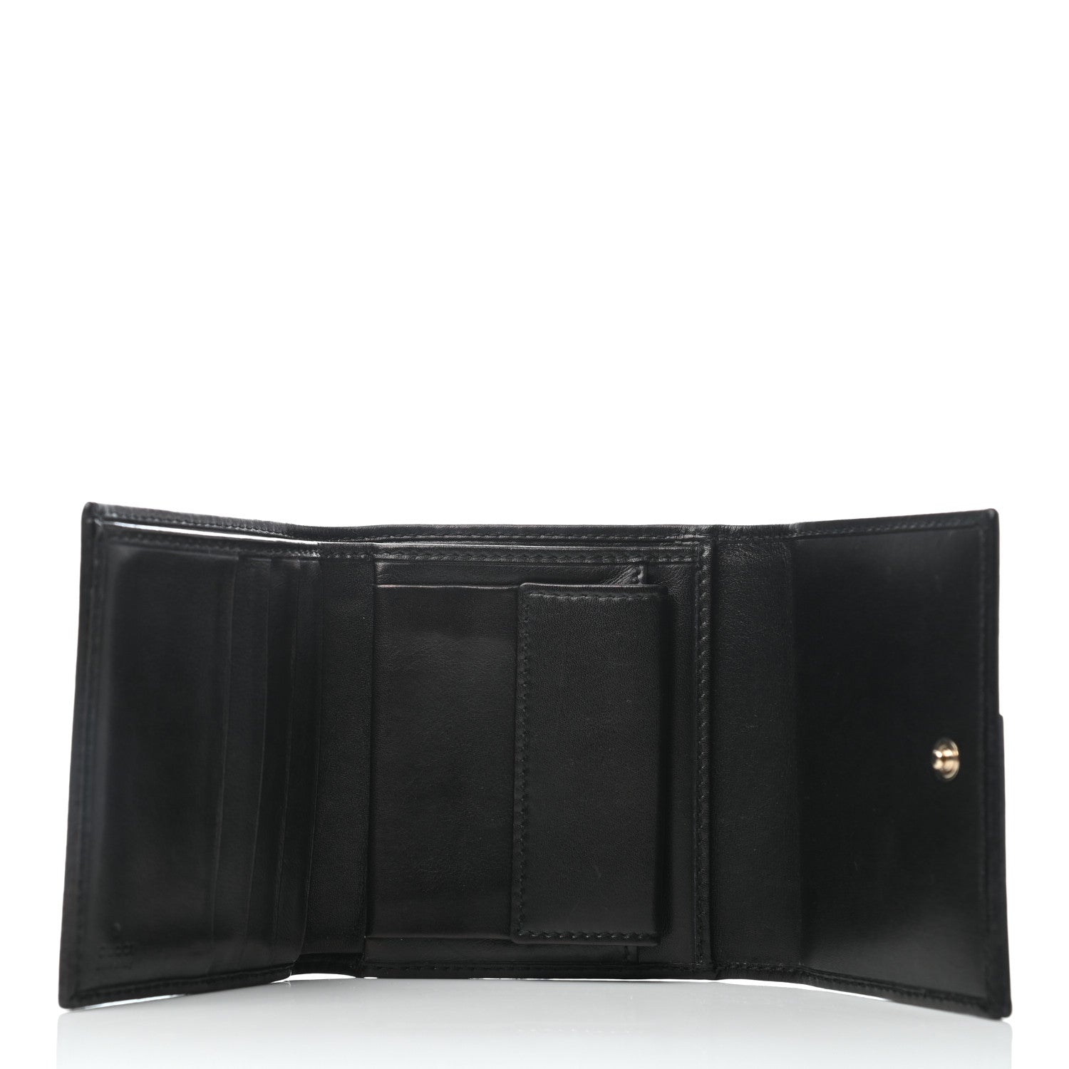 Gucci Monogram Britt Tri Fold Wallet Black 5 of 7