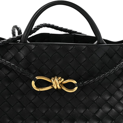 Bottega Veneta Nappa Intrecciato Small East West Andiamo Shoulder Bag Black 7 of 10
