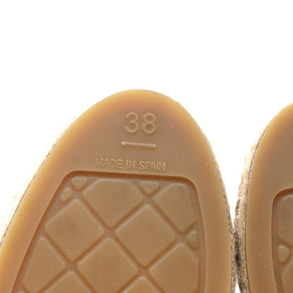 Chanel Lambskin CC Espadrilles 38 Navy Black 7 of 10
