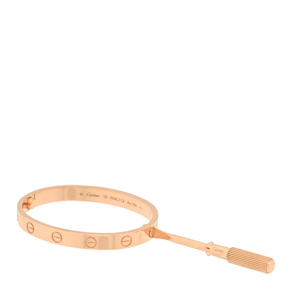 Cartier 18K Pink Gold LOVE Bracelet 15 4 of 5