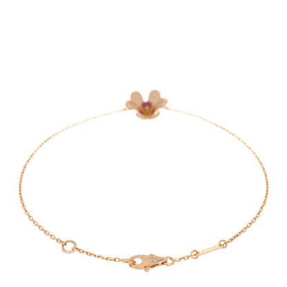 Van Cleef & Arpels 18K Rose Gold Ruby Mini Frivole Bracelet 2 of 4