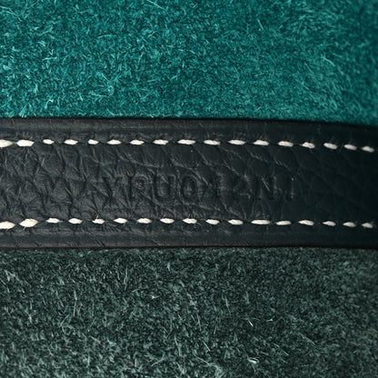 Hermes Taurillon Clemence Casaque Picotin Lock 18 PM Vert Bosphore Vert Cypress 7 of 11