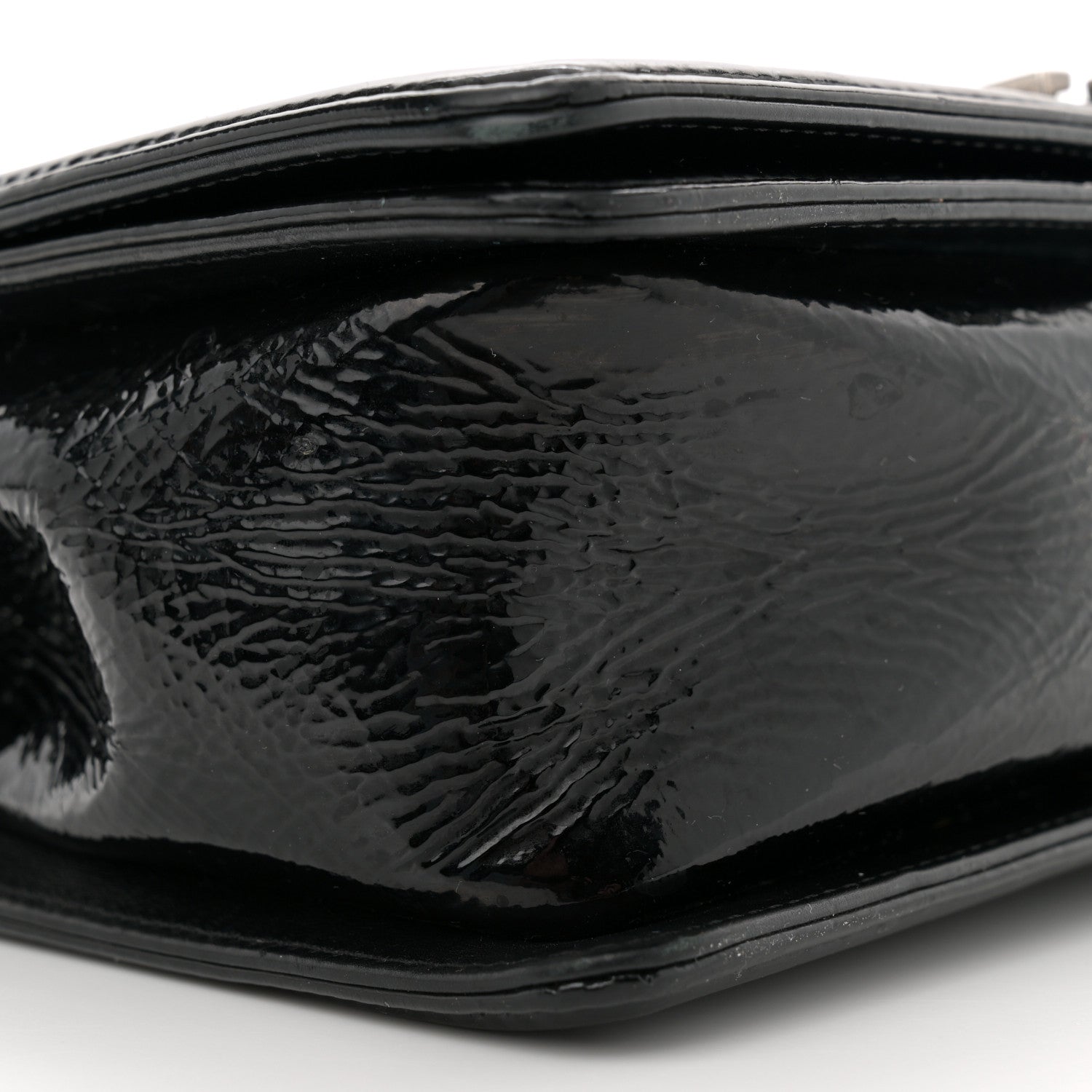 Chanel Patent Snakeskin Medium Boy Flap Black 9 of 12