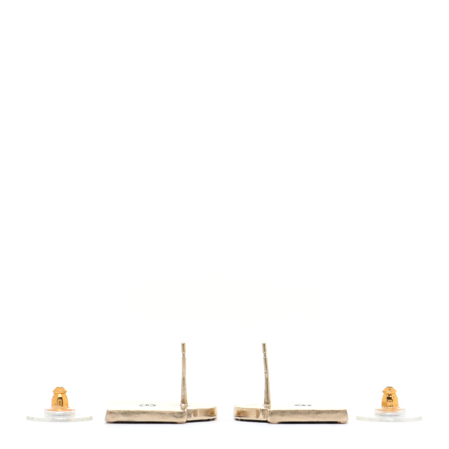 Enamel Rue Cambon Earrings Black