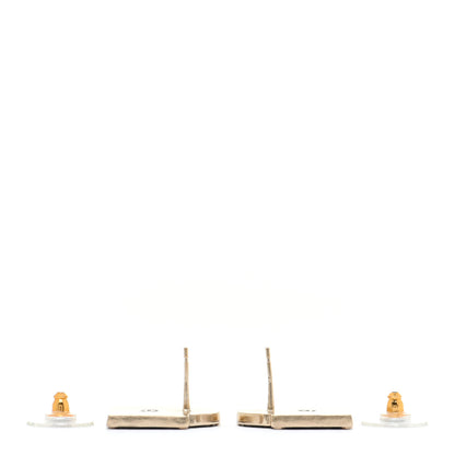 Chanel Enamel Rue Cambon Earrings Black 3 of 5