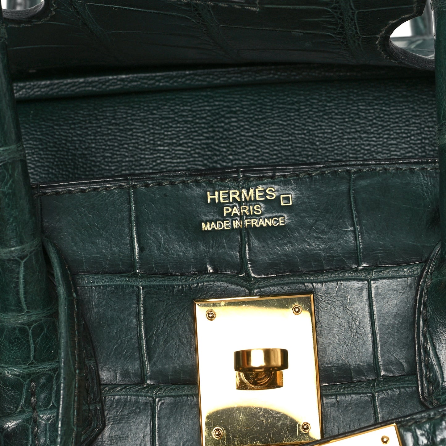 Matte Alligator Birkin 35 Vert Titien