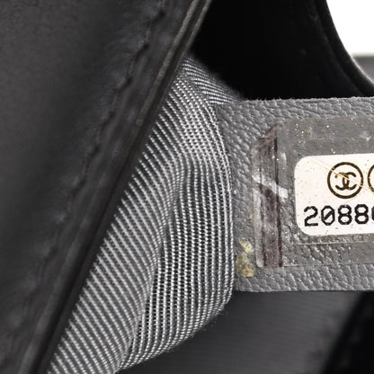 Chanel Calfskin Chevron Quilted Small Boy Flap Black 7 of 10