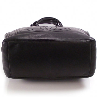 Chanel Leather Modern Chain Shopper Black 4 of 12