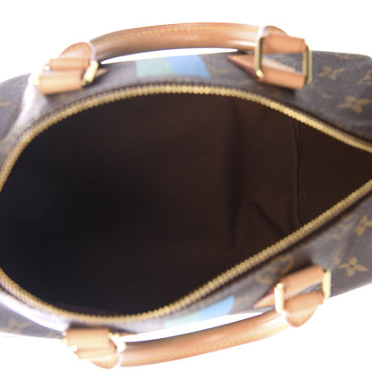 Louis Vuitton Monogram My LV Heritage Speedy 25 Vert Clair Blue 4 of 8