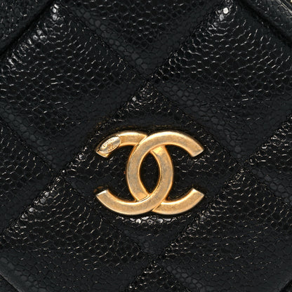 Chanel Caviar Quilted Coin Purse Belt Bag Black 8 of 12