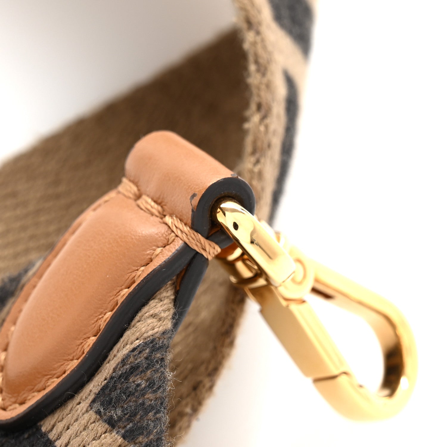 Fendi Canvas Calfskin FF 1974 Strap You Fango Marrone Cuoio 7 of 7